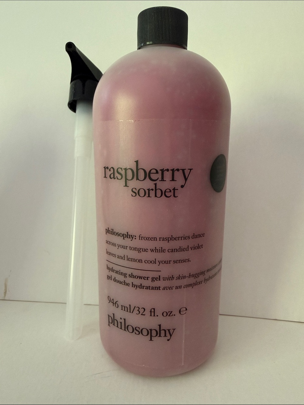 Philosophy Raspberry Sorbet 32 oz. Hydrating Shower Gel With Pump